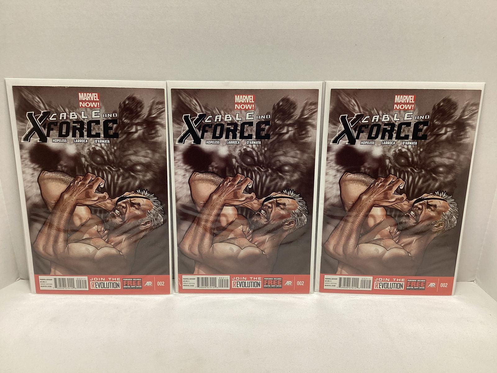 Three Cable and X-Force 2 Marvel Comic Books: . 