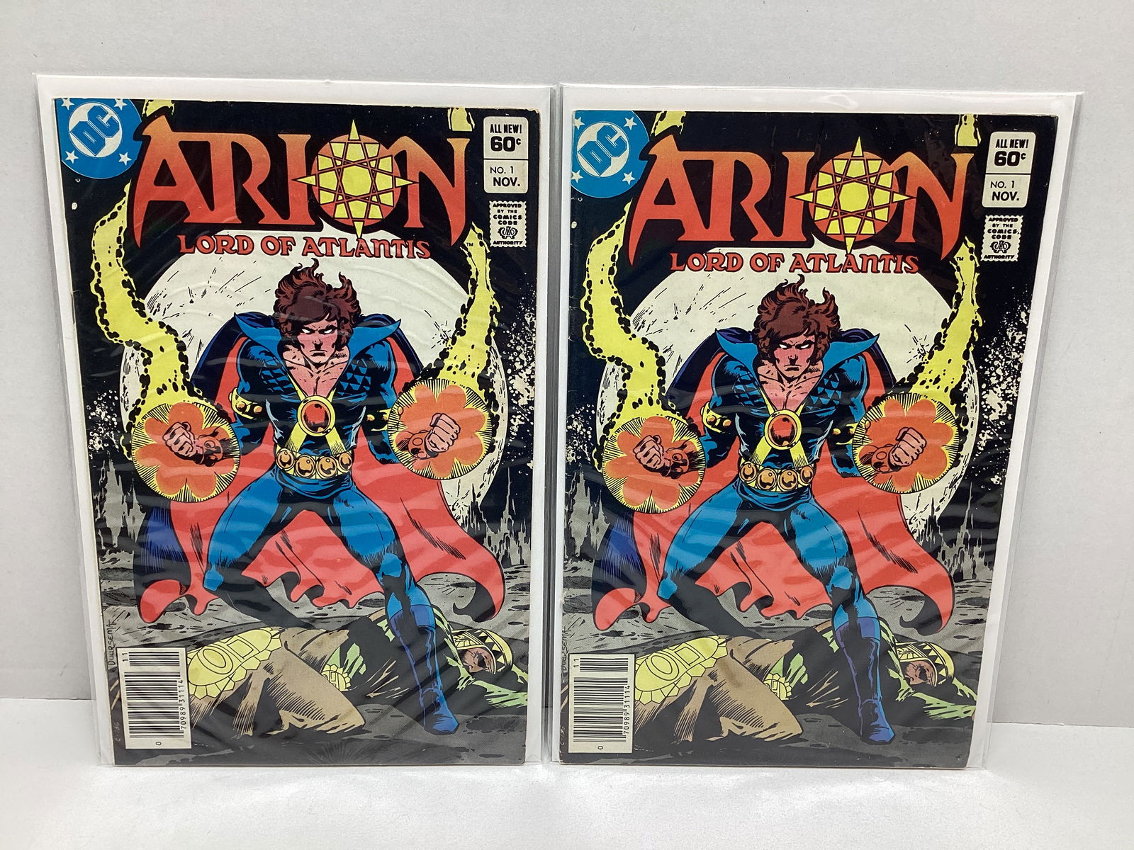 Two Arion Lord of Atlantis 1 DC Comic Books: .