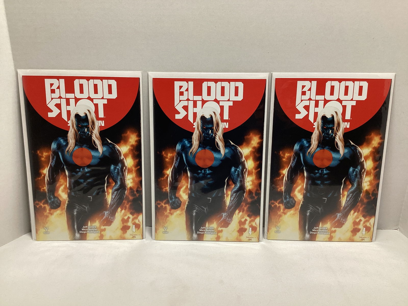 Three Bloodshot Salvation 4 Valliant Comic Books: .
