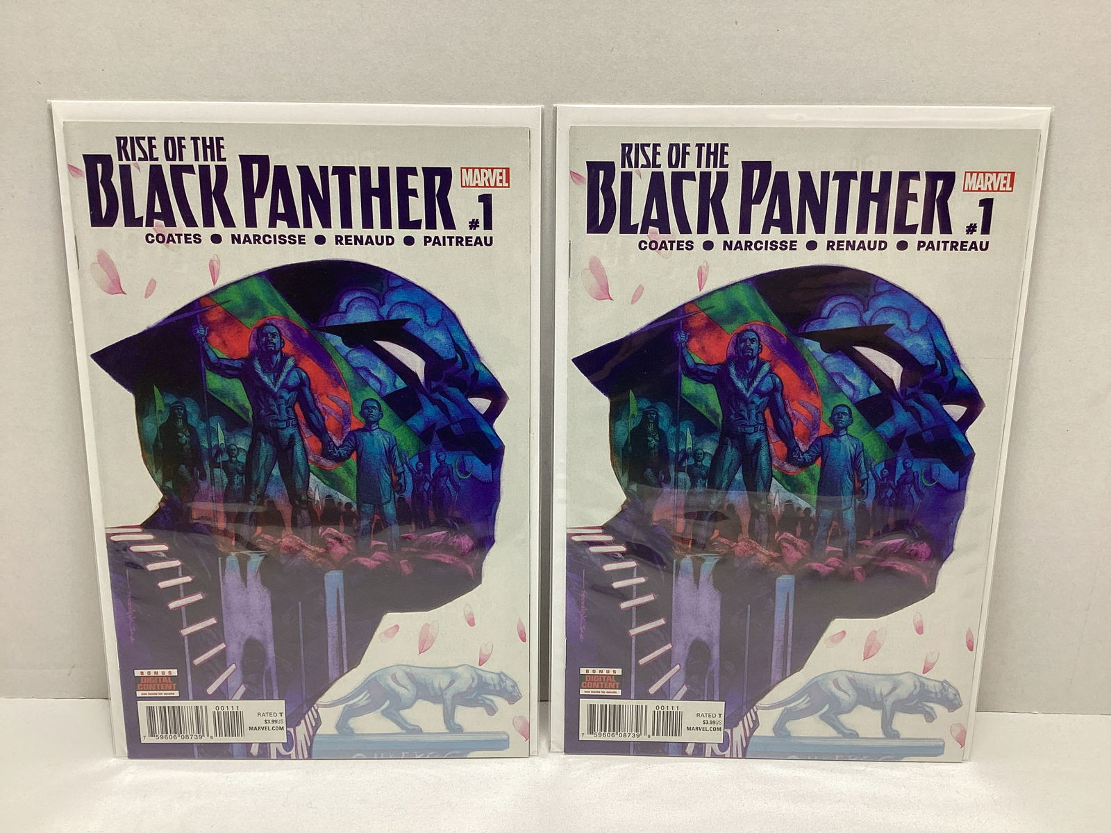 Two Rise of the Black Panther 1 Marvel Comic Books (1 of 5)