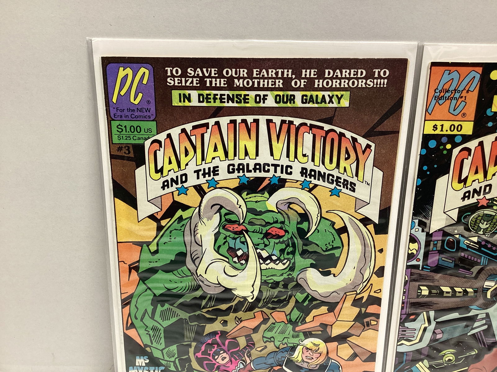 Two Captain Victory PC Comic Books - 2