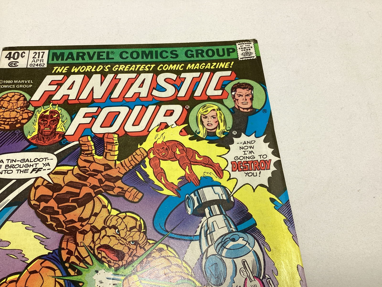 Fantastic Four 217 Marvel Comic Book - 3
