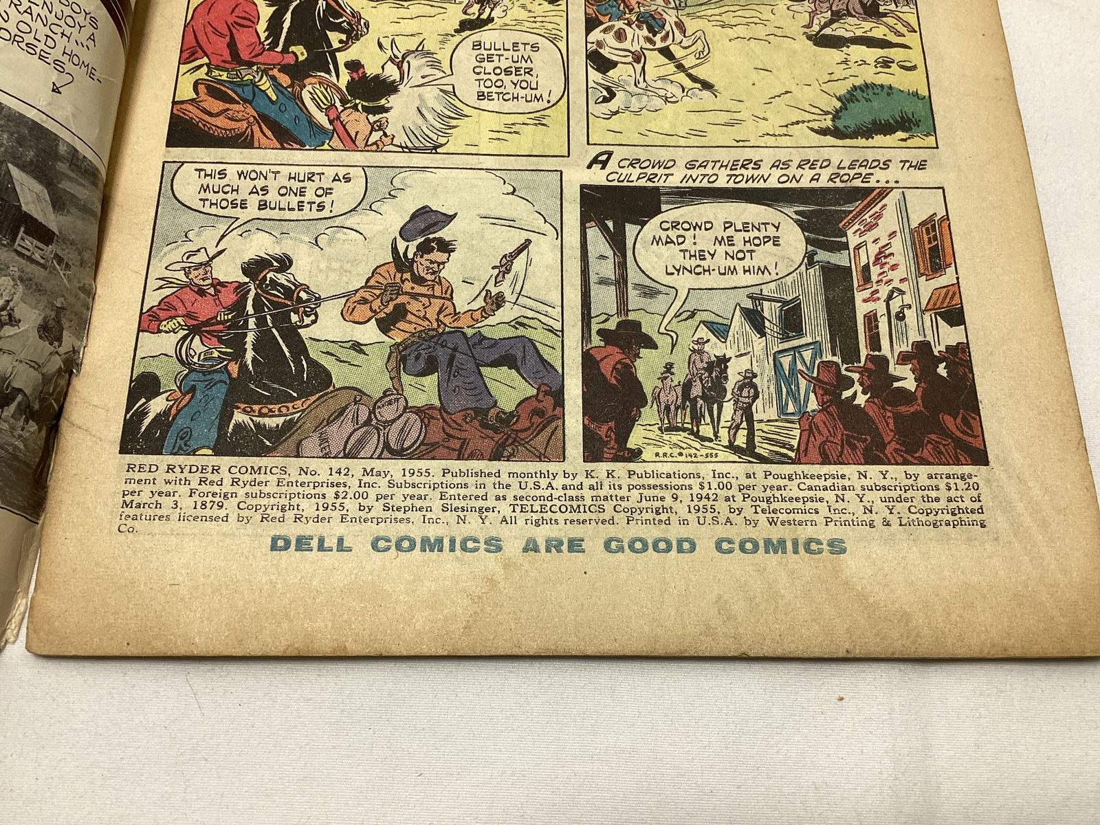 Red Ryder Comics 142 Dell Comic Book - 7