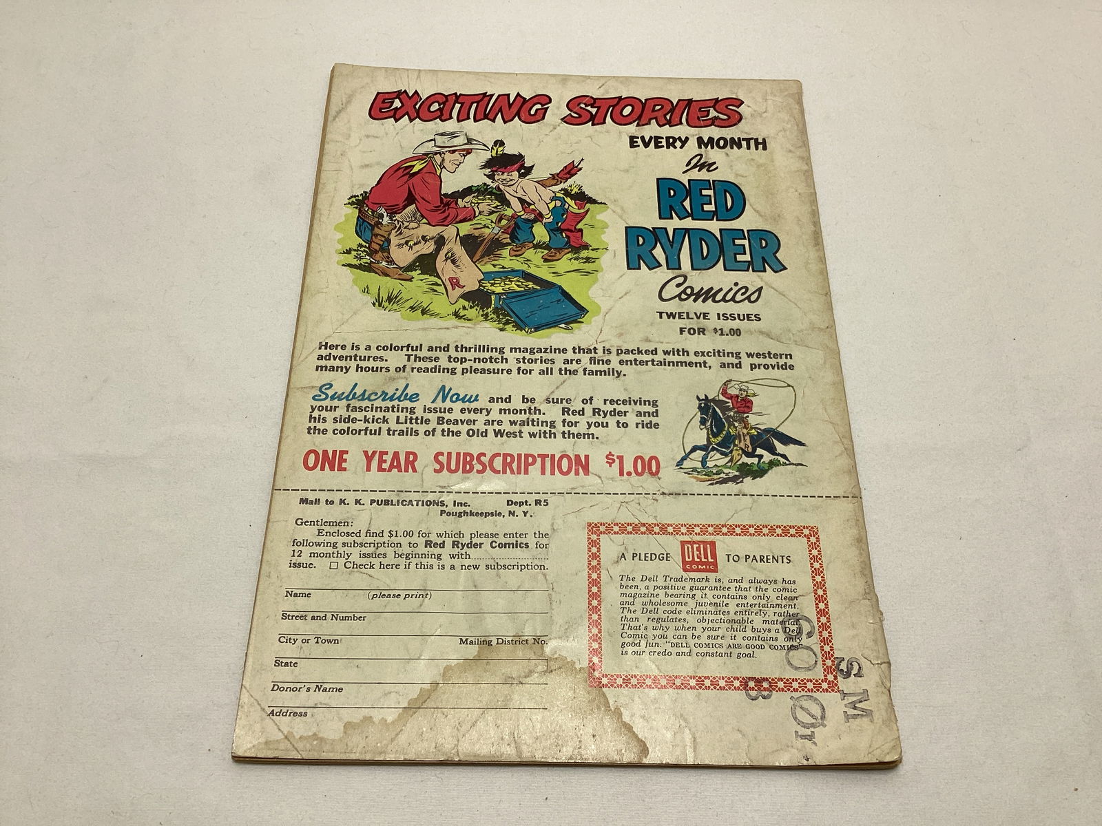 Red Ryder Comics 142 Dell Comic Book - 8