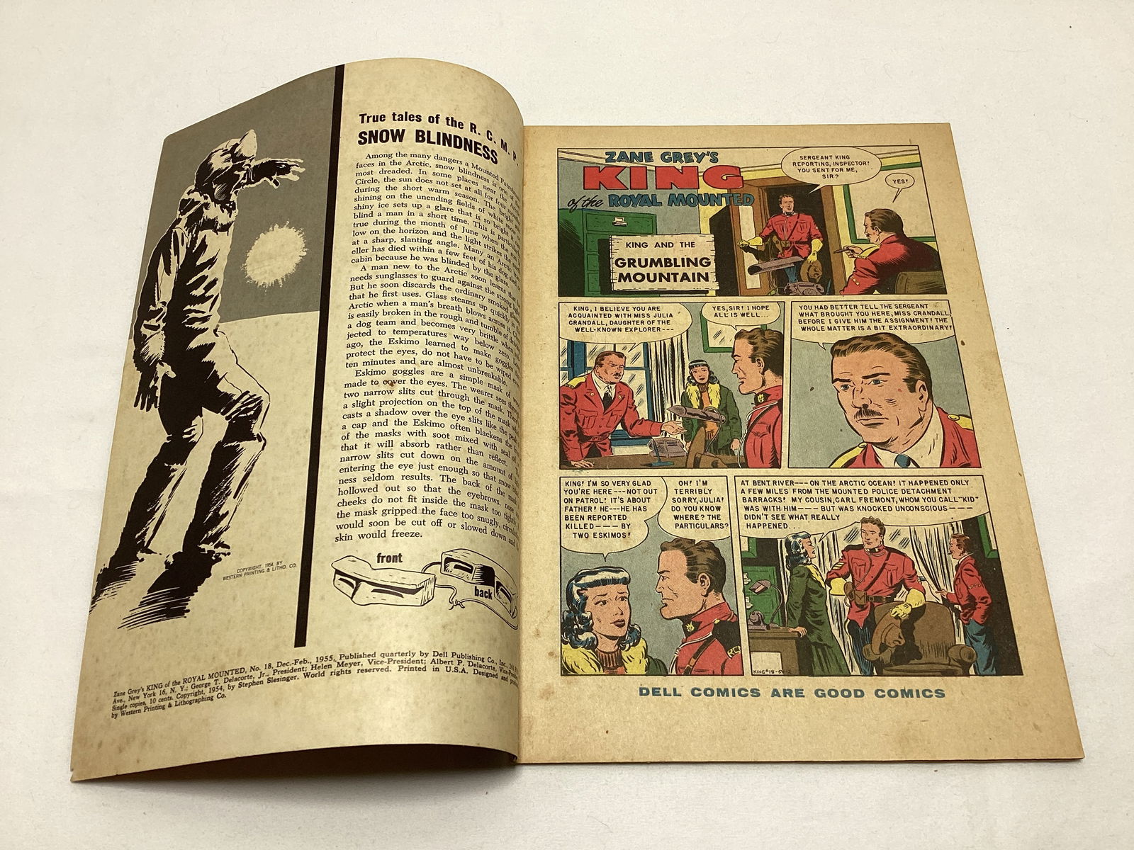 Zane Grey's King of the Royal Mounted 18 Dell Comic Book - 6