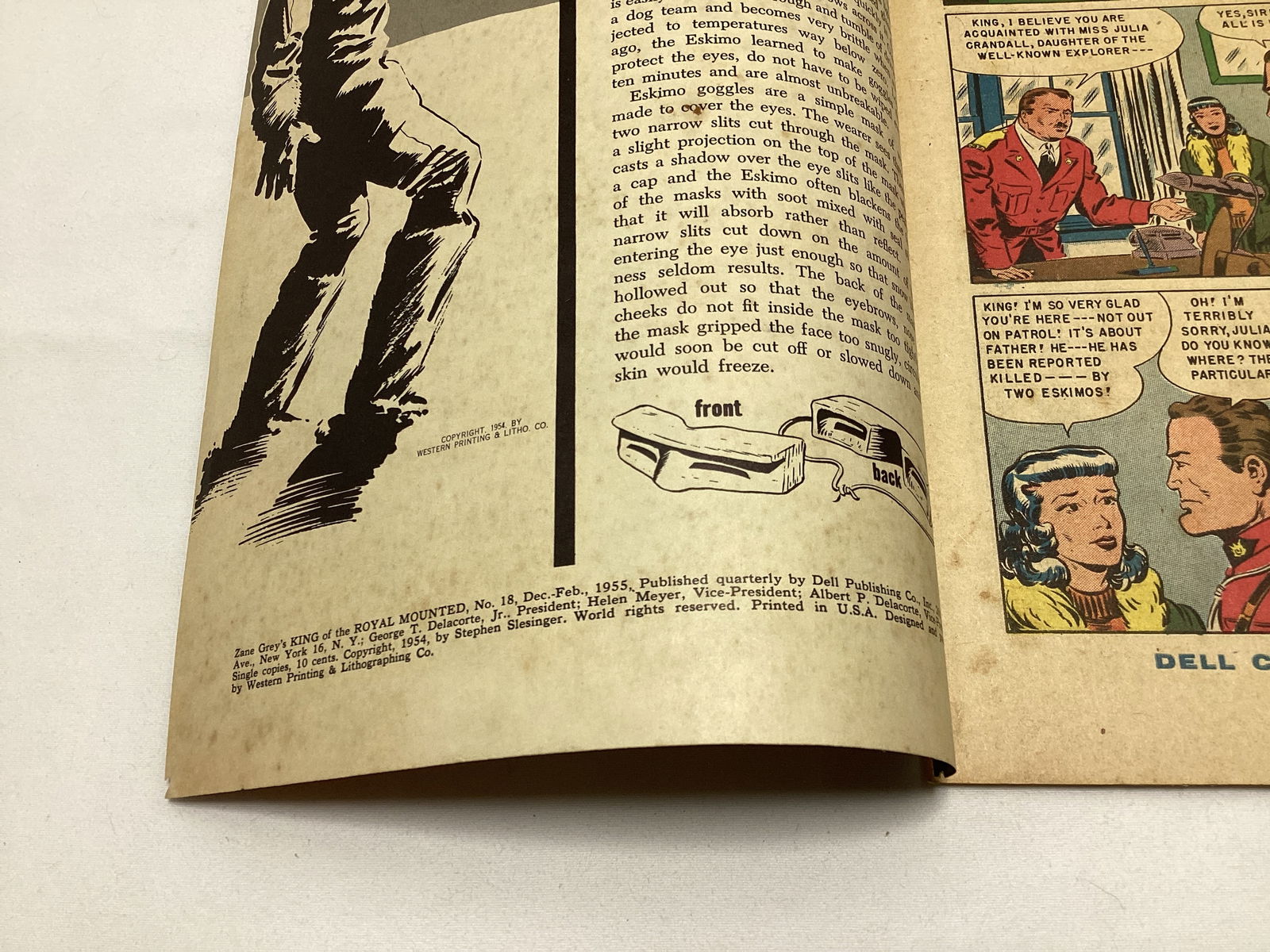 Zane Grey's King of the Royal Mounted 18 Dell Comic Book - 7