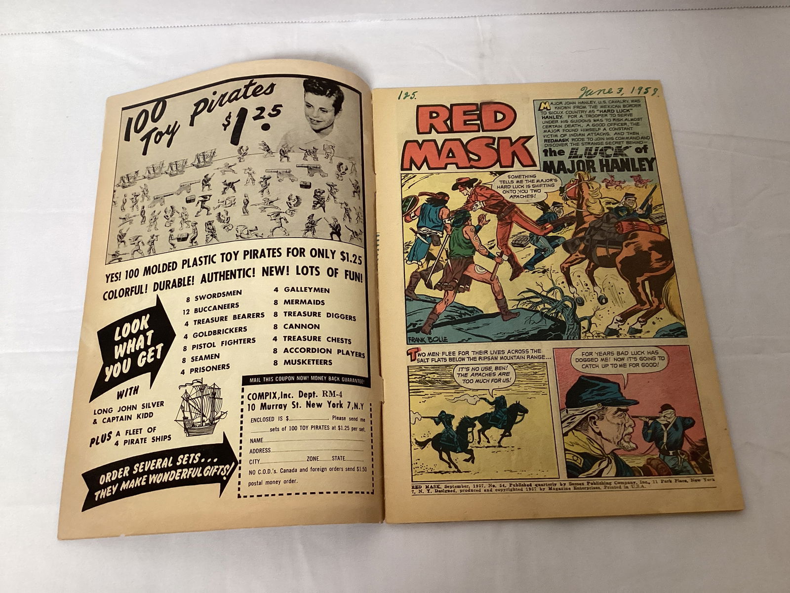 Red Mask 54 Magazine Enterprises Comic Book - 6