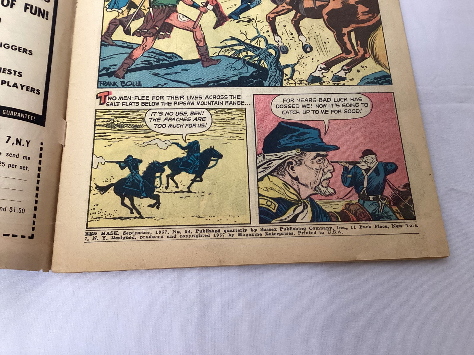 Red Mask 54 Magazine Enterprises Comic Book - 7