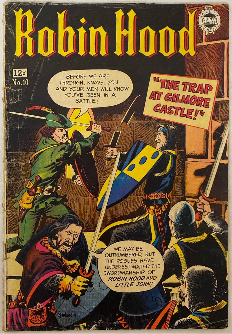 Robin Hood 10 Super Comic Book: 1963, Please preview and see all photos for condition