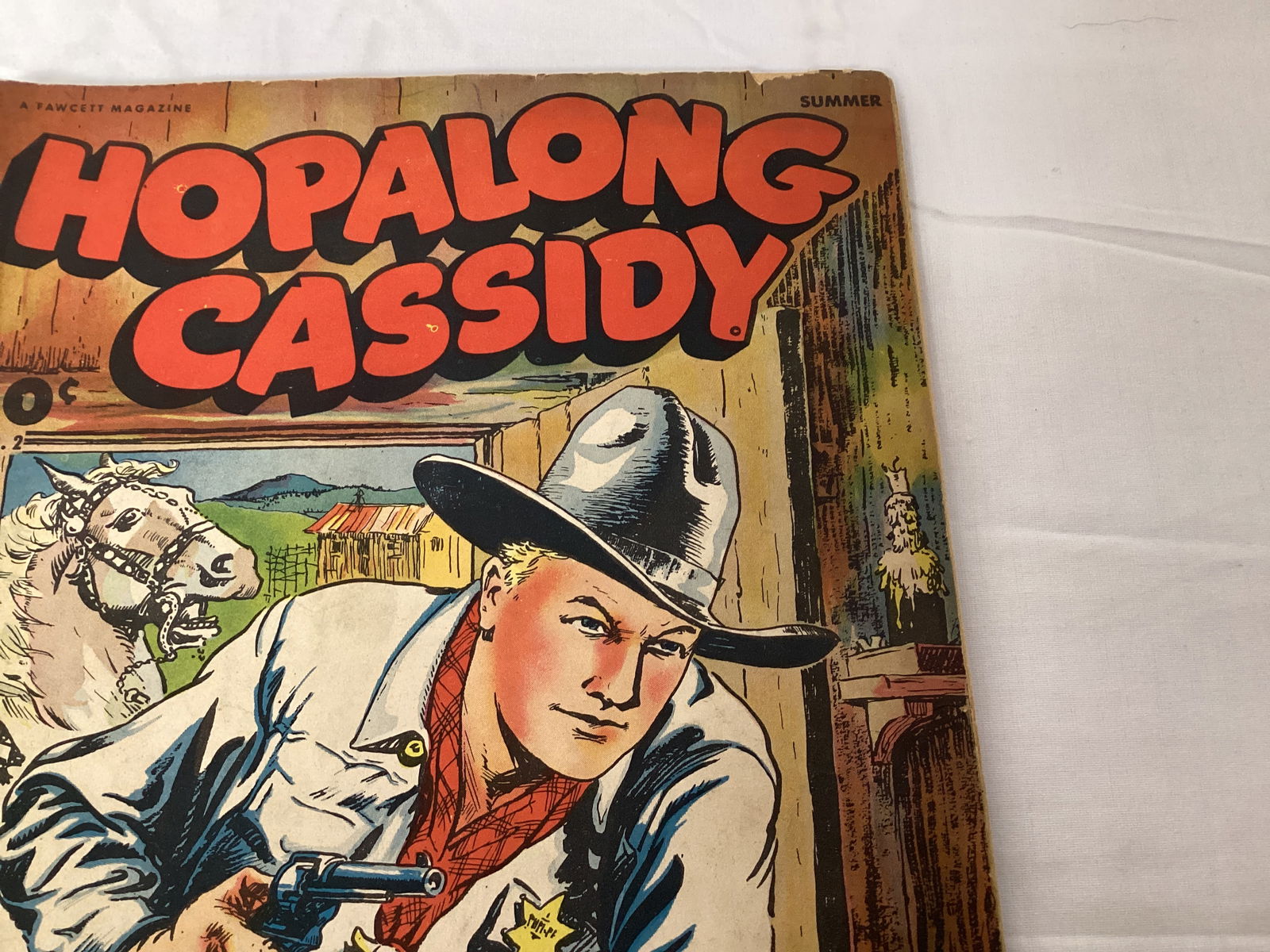 Hopalong Cassidy 2 Fawcett Western Comic Book - 3