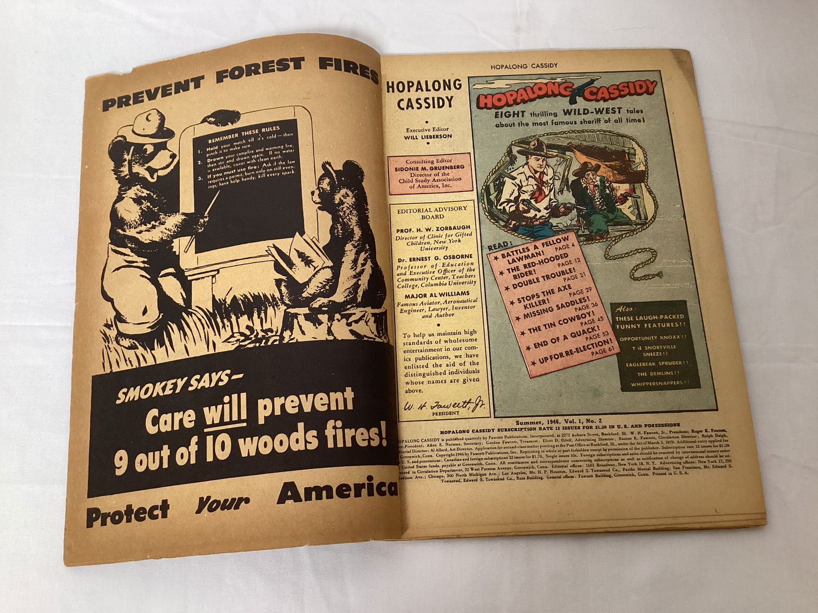 Hopalong Cassidy 2 Fawcett Western Comic Book - 6