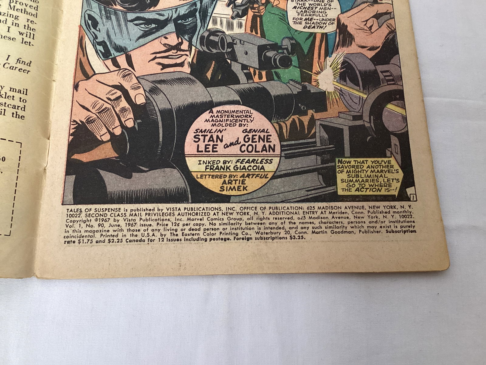 Tales of Suspense 90 Marvel Captain America Iron Man Comic Book - 7