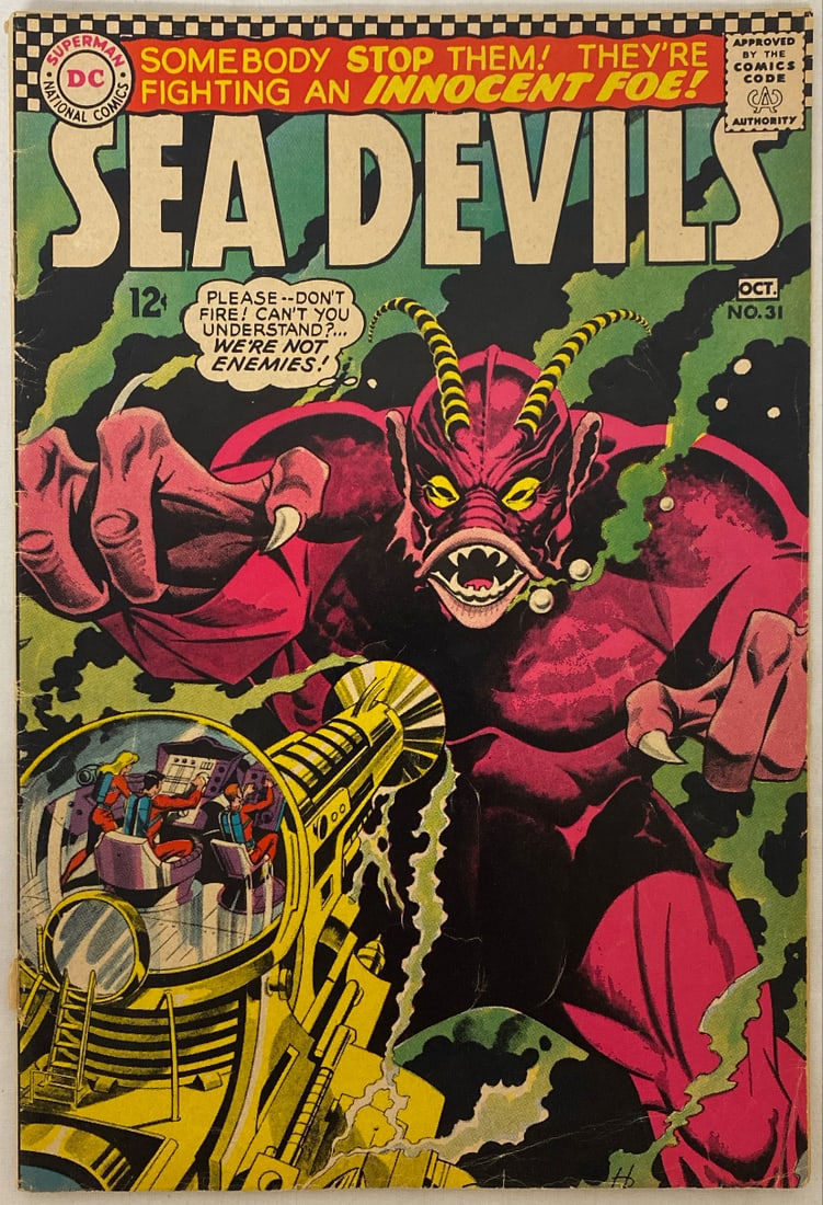 Sea Devils 31 DC Comic Book: 1966, Please preview and see all photos for condition 