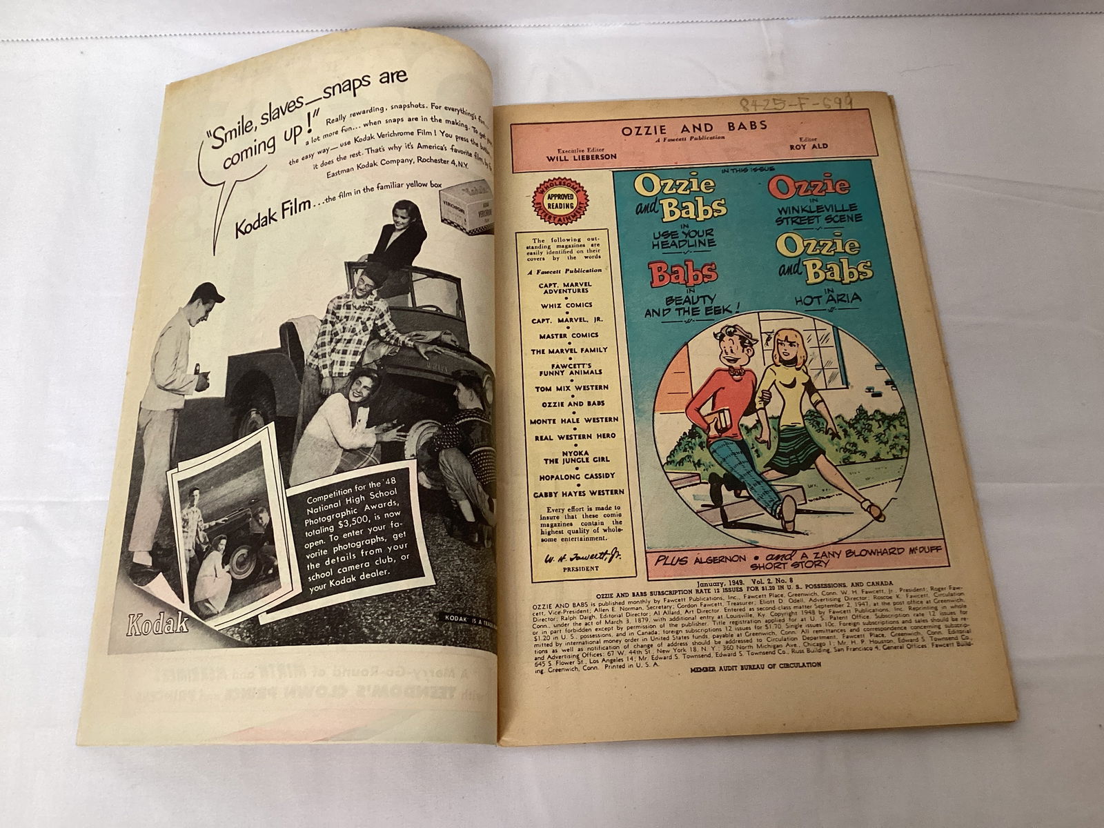 Ozzie and Babs 8 Fawcett Comic Book - 6