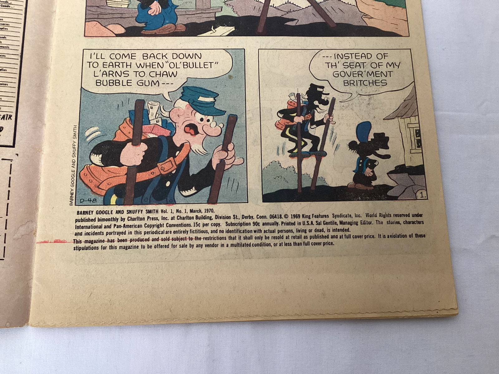 Barney Google and Snuffy Smith 1 Charlton Comic Book - 7