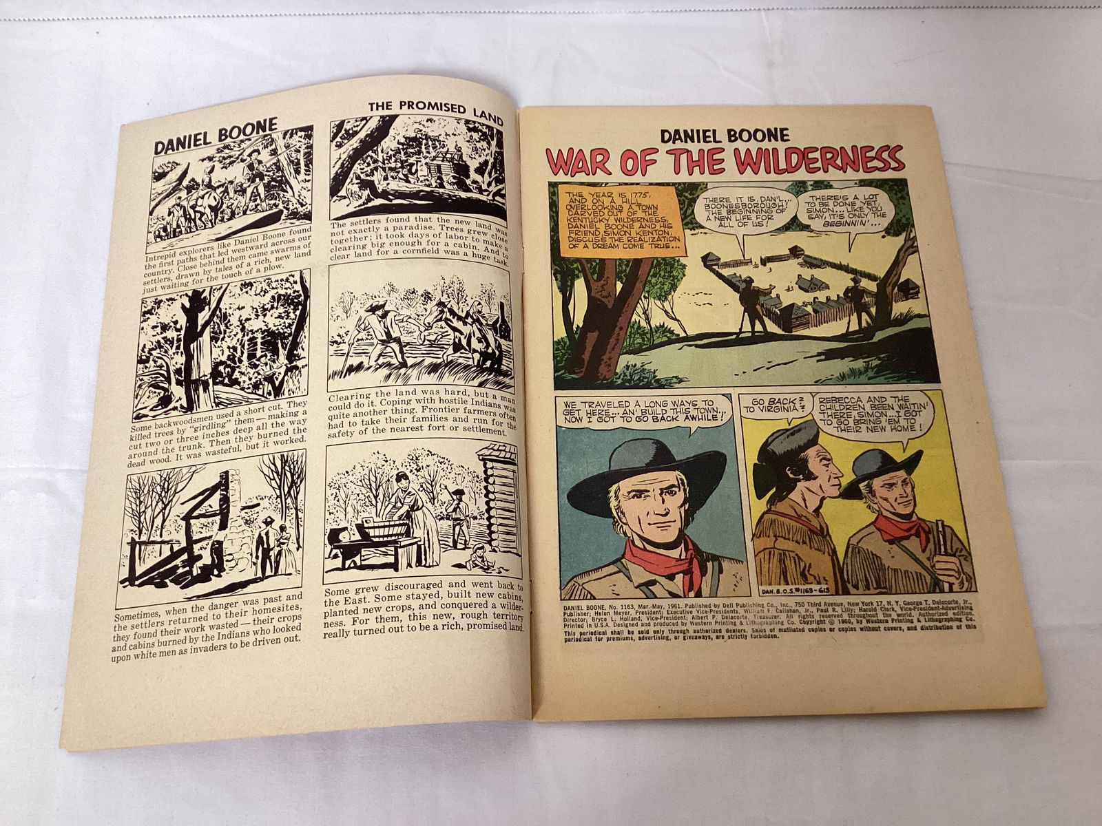 Daniel Boone 1163 Dell Comic Book - 6