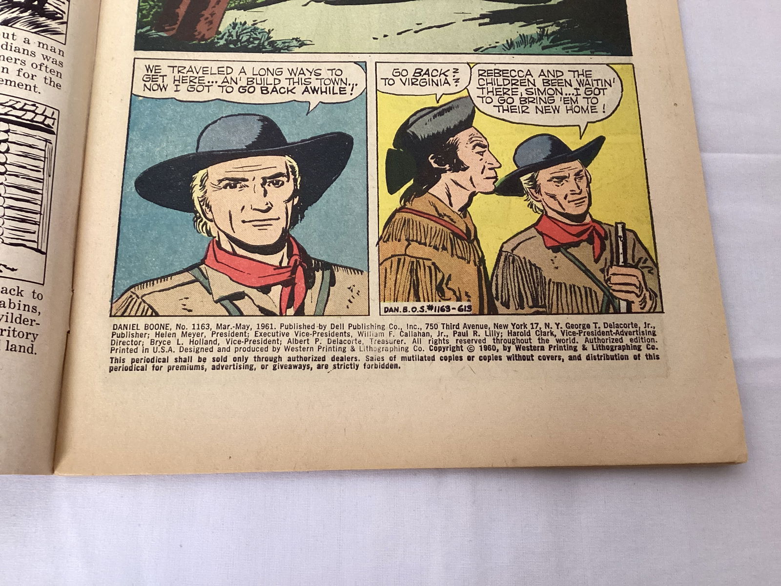 Daniel Boone 1163 Dell Comic Book - 7