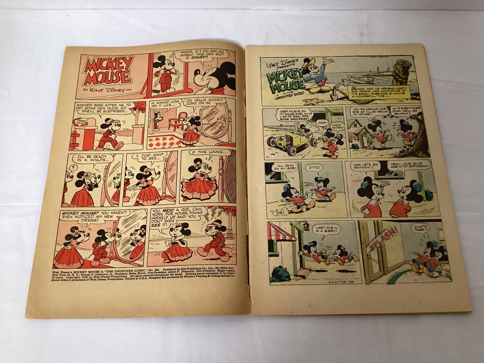 Dell Four Color 286 Walt Disney's Mickey Mouse Comic Book - 6