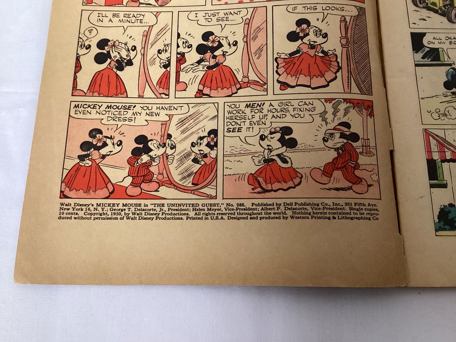 Dell Four Color 286 Walt Disney's Mickey Mouse Comic Book - 7