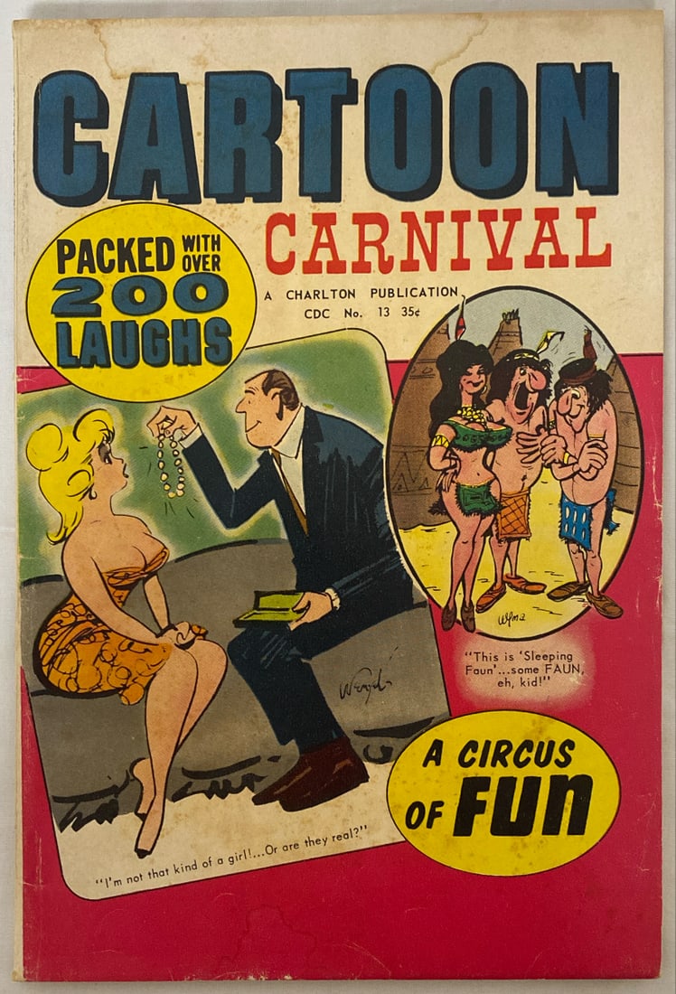 Cartoon Carnival 13 Charlton Comic Book: 1966, Please preview and see all photos for condition 