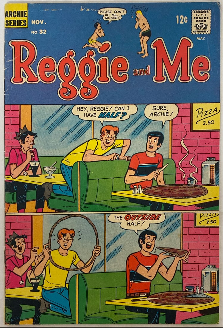 Reggie and Me 32 Archie Comic Book: 1968, Please preview and see all photos for condition 
