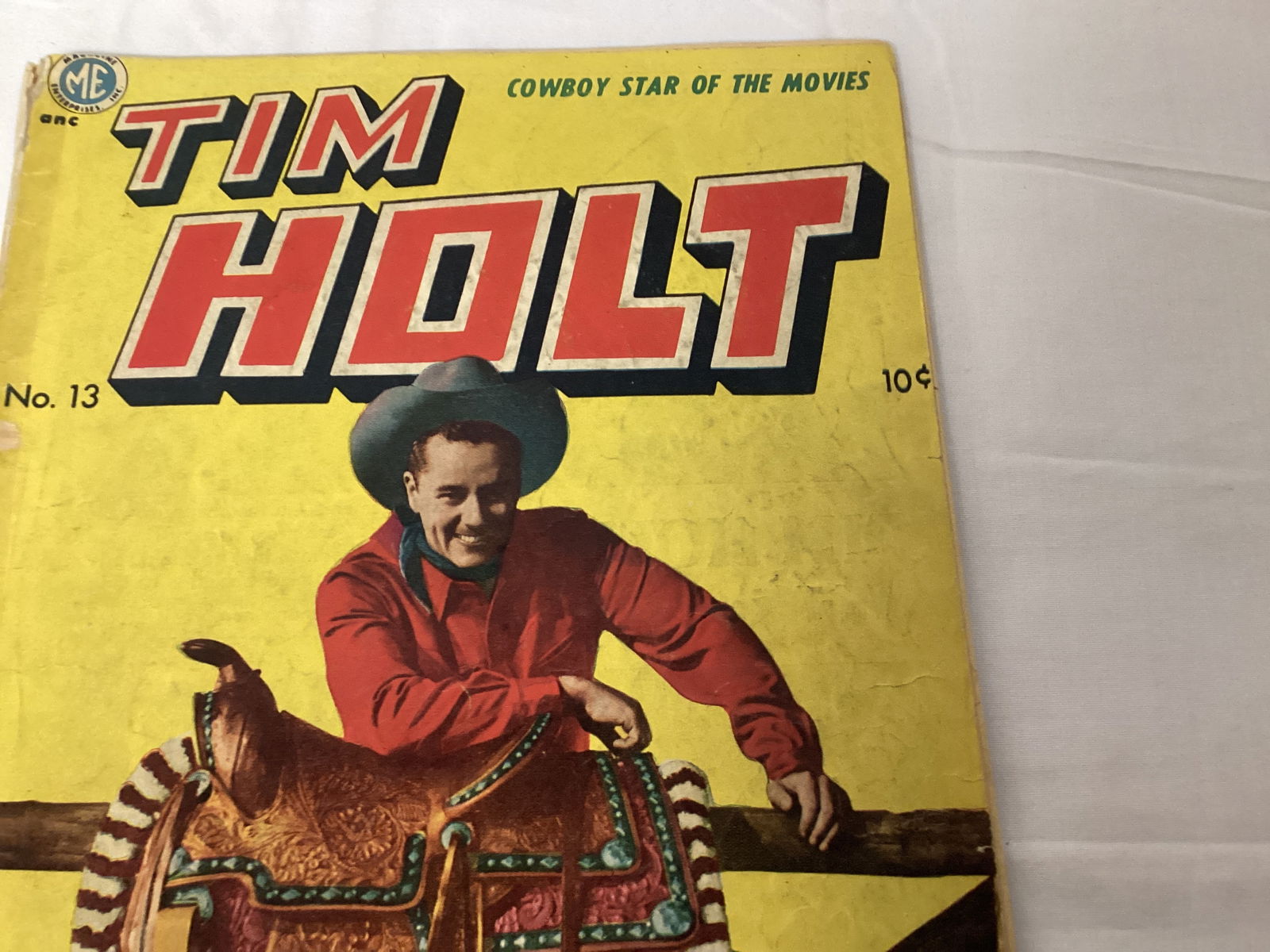 Tim Holt 13 Magazine Enterprises Comic Book - 3