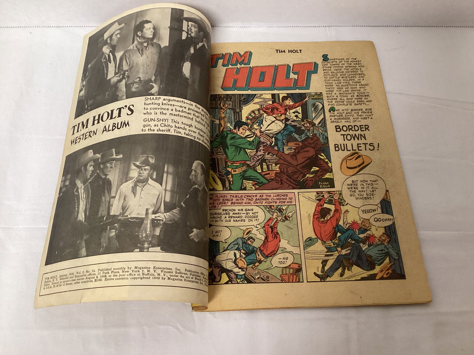 Tim Holt 13 Magazine Enterprises Comic Book - 6
