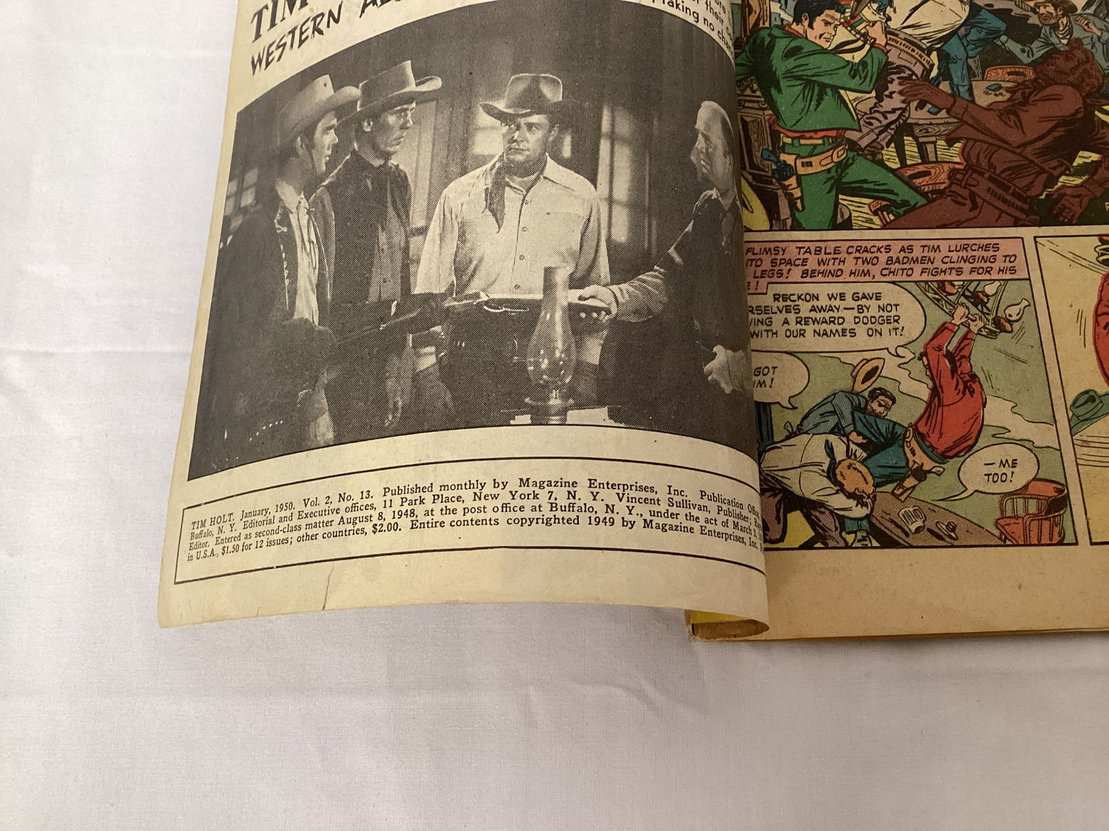 Tim Holt 13 Magazine Enterprises Comic Book - 7
