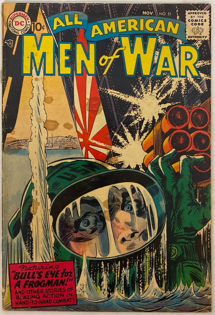 All American Men of War 51 DC Comic Book: 1957, Please preview and see all photos for condition 
