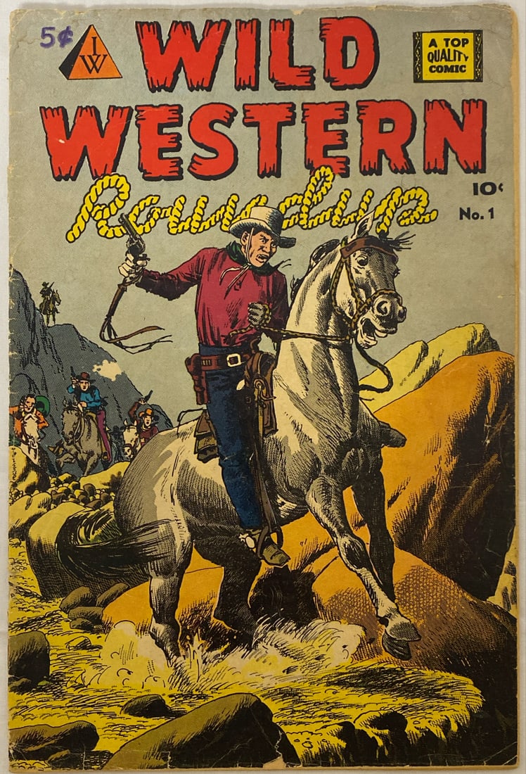Wild Western Roundup 1 Top Quality Comic Book: cover detached, Please preview and see all photos for condition 