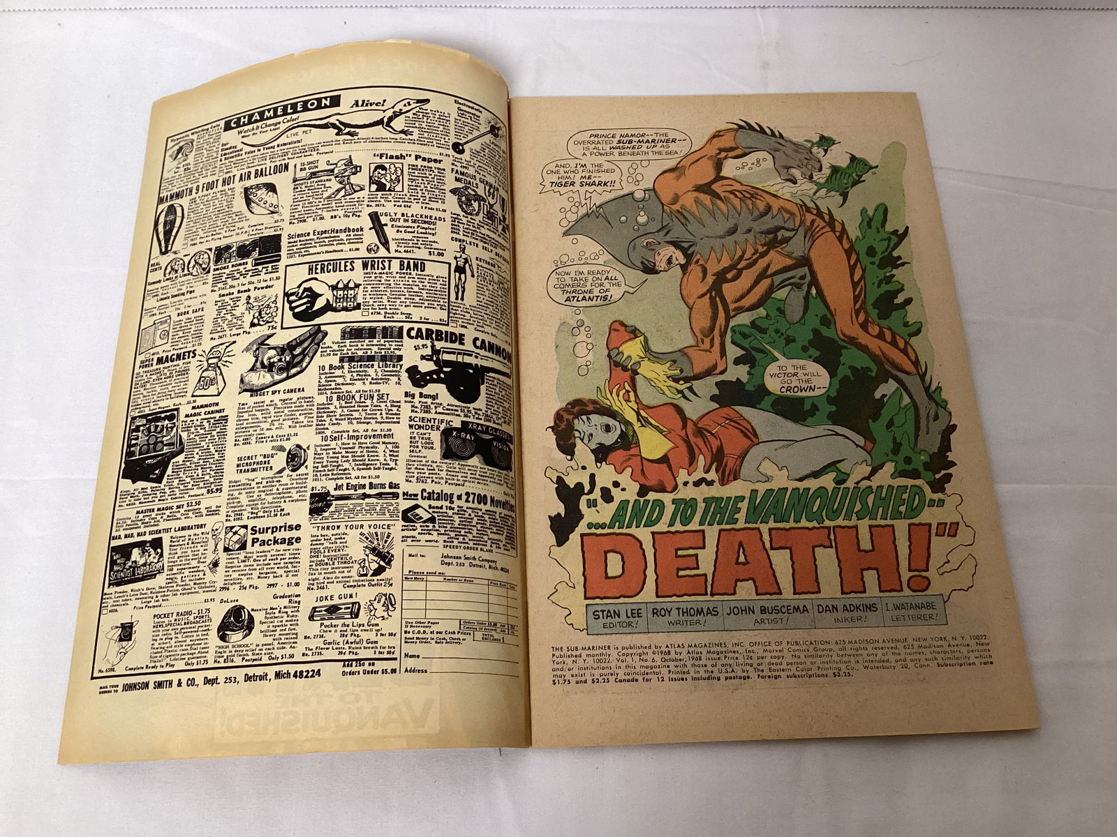 Prince Namor the Sub-Mariner 6 Marvel Comic Book - 6