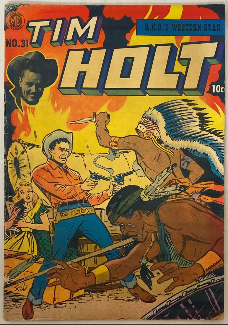 Tim Holt 31 Magazine Enterprises Comic Book: 1952, Please preview and see all photos for condition 