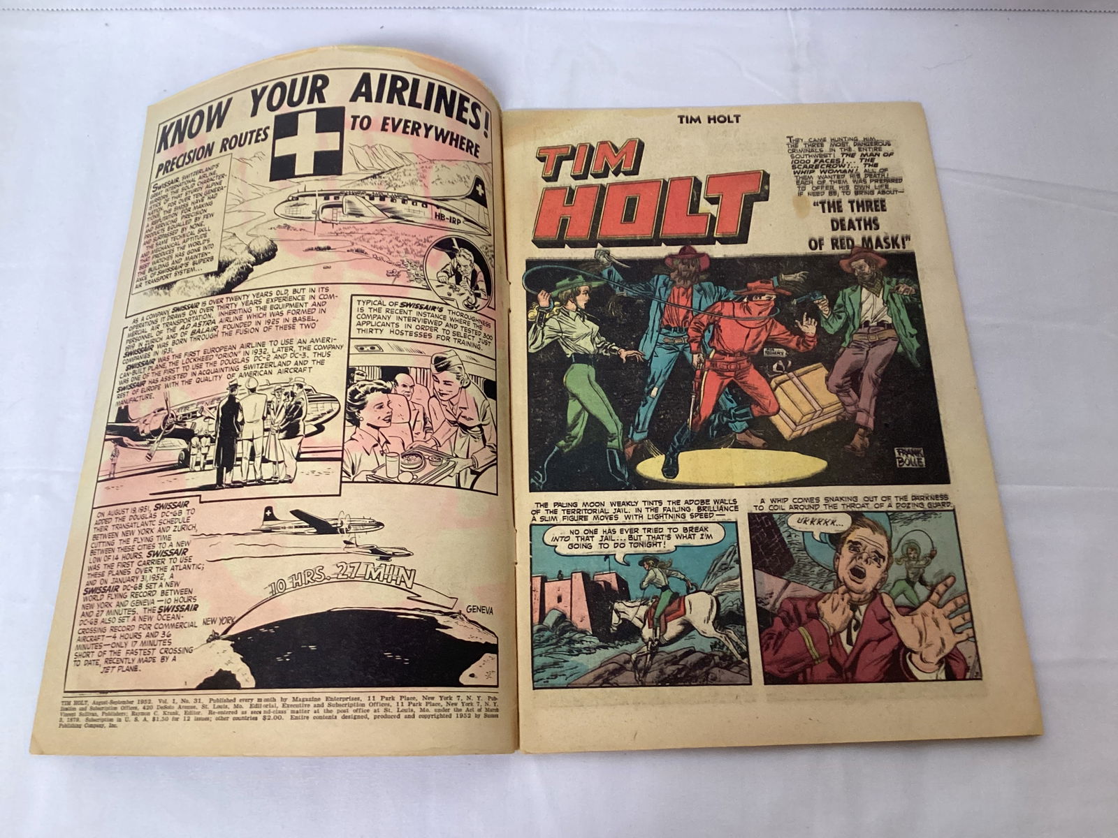 Tim Holt 31 Magazine Enterprises Comic Book - 6