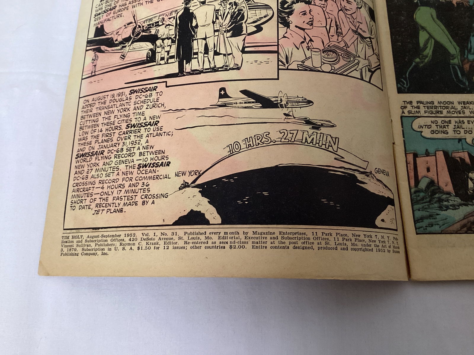 Tim Holt 31 Magazine Enterprises Comic Book - 7