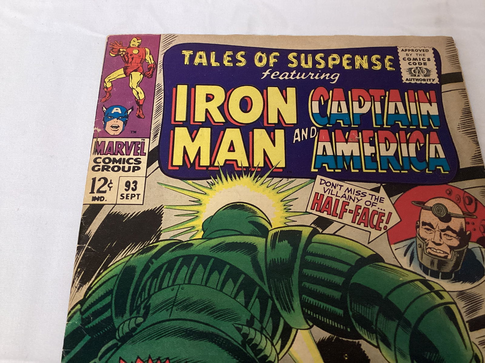 Tales of Suspense 93 Marvel Iron Man Captain America Comic Book - 2