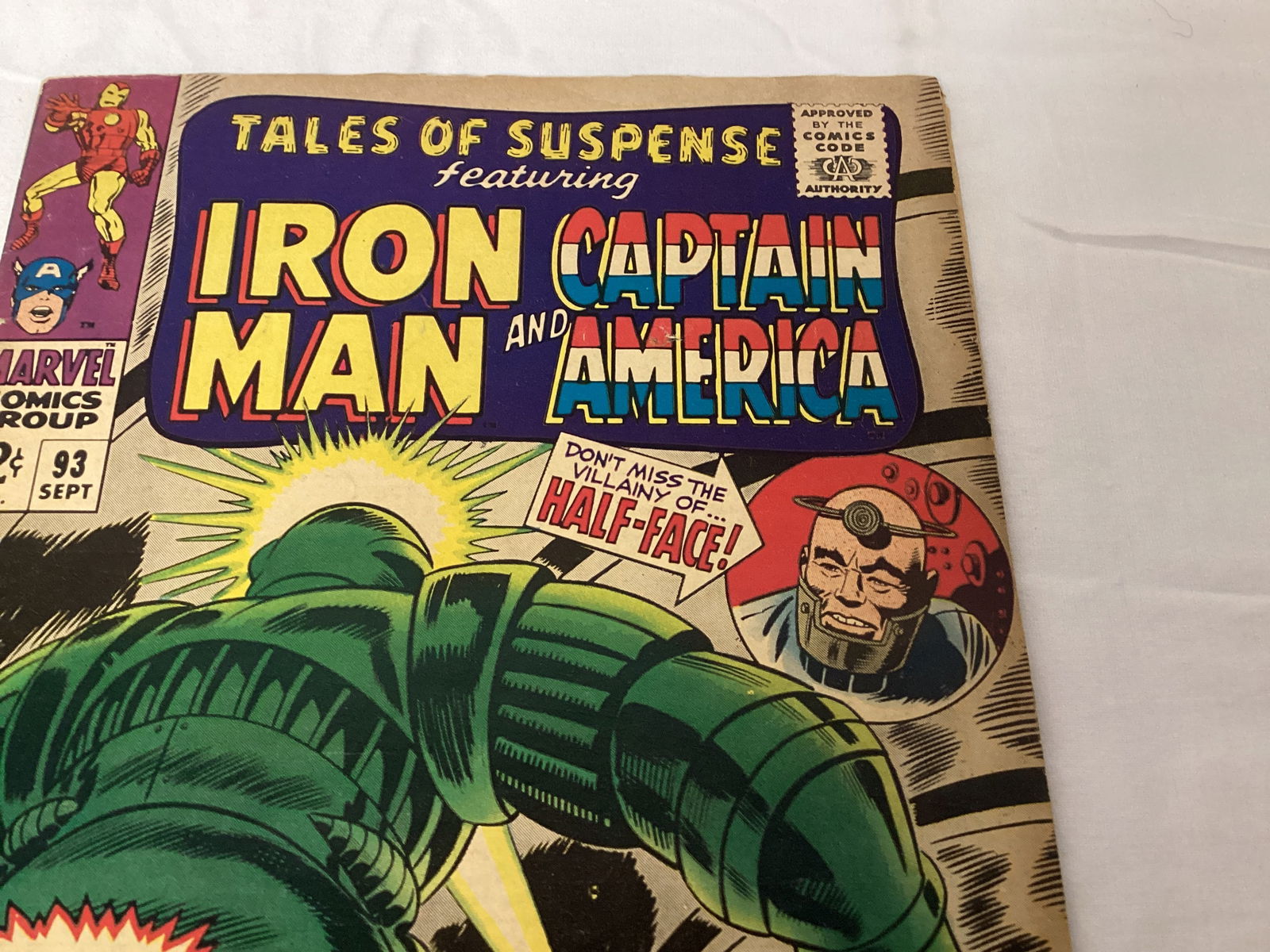 Tales of Suspense 93 Marvel Iron Man Captain America Comic Book - 3