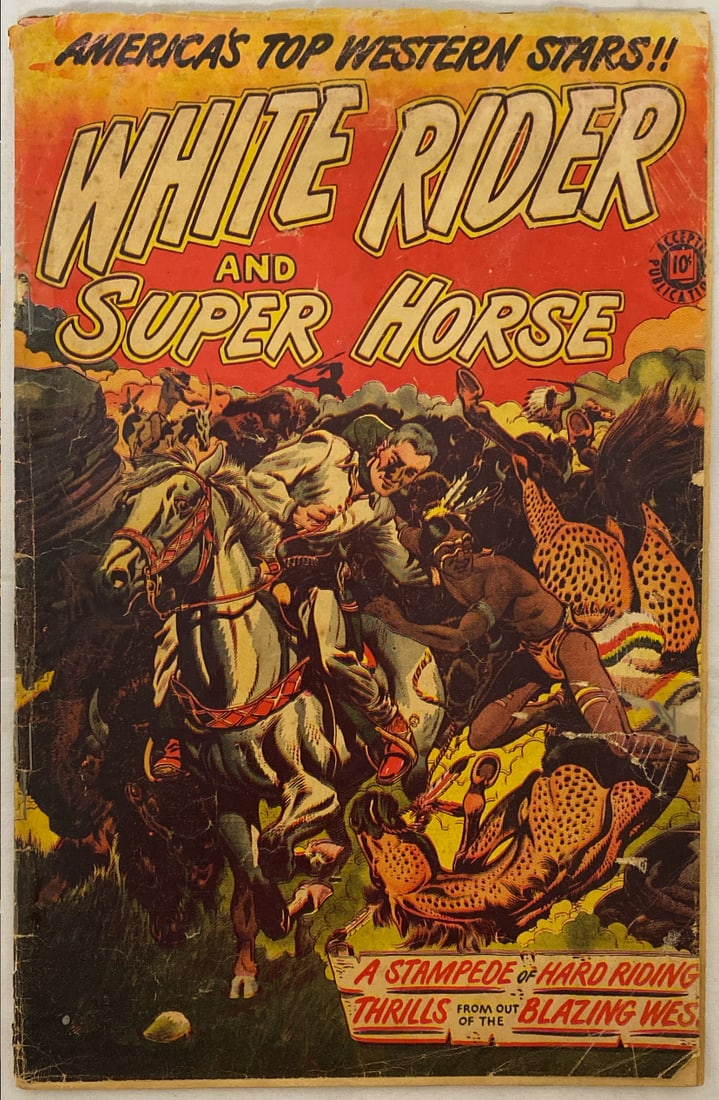 White Rider and Super Horse 5 Accepted Publications Comic Book: tape, Please preview and see all photos for condition 