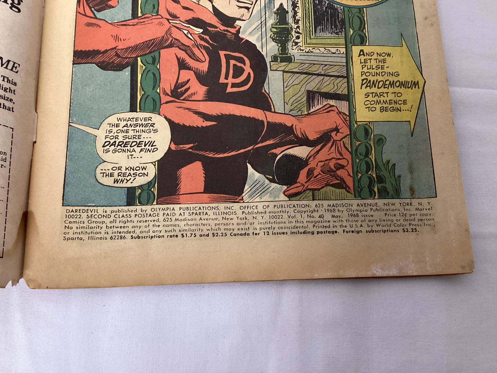 Daredevil 40 Marvel Comic Book - 7