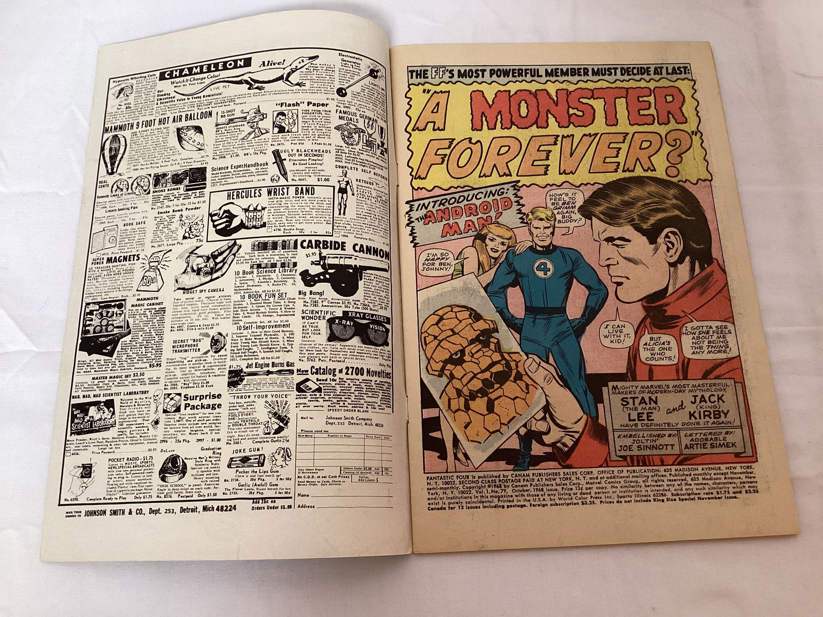 Fantastic Four 79 Marvel Comic Book - 6