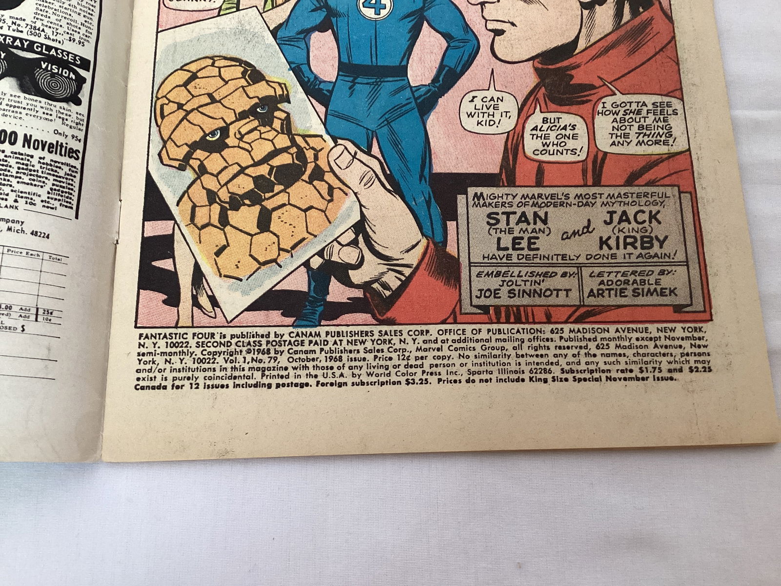 Fantastic Four 79 Marvel Comic Book - 7