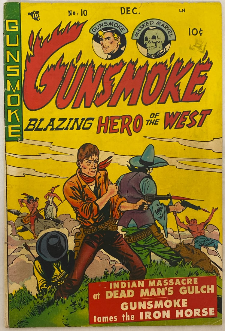 Gunsmoke 10 Western Comic Book: 1950, Please preview and see all photos for condition 