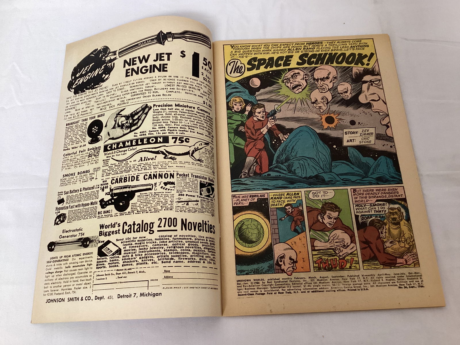 Unknown Worlds 34 ACG Comic Book - 6