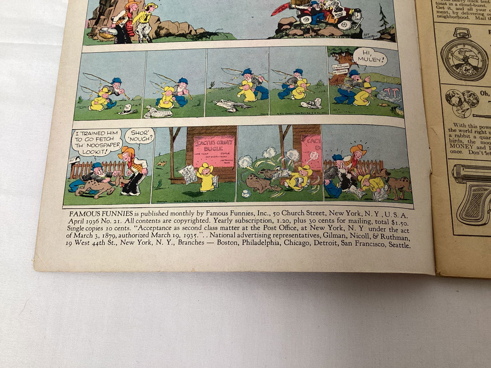 Famous Funnies 21 Comic Book - 7