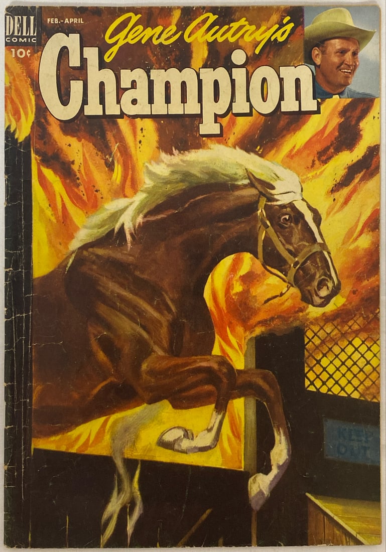 Gene Autry's Champion 9 Dell Western Comic Book: 1953, Please preview and see all photos for condition 