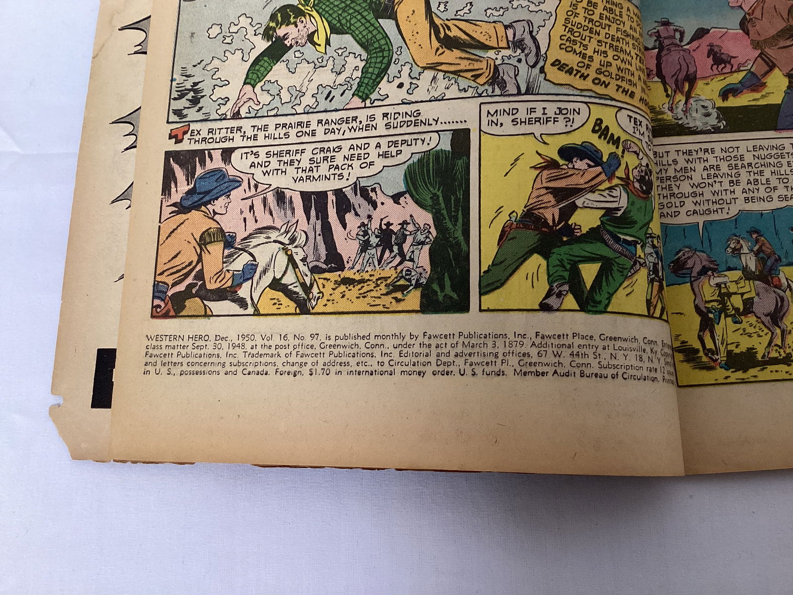 Western Hero 97 Fawcett Comic Book - 7