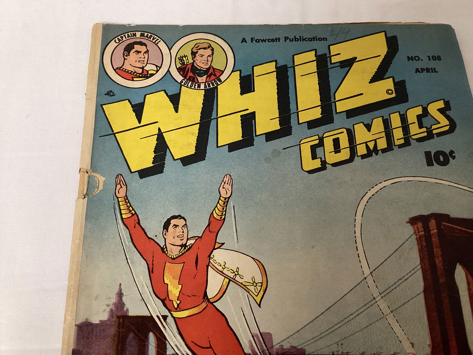 Whiz Comics 108 Fawcett Captain Marvel Comic Book - 2