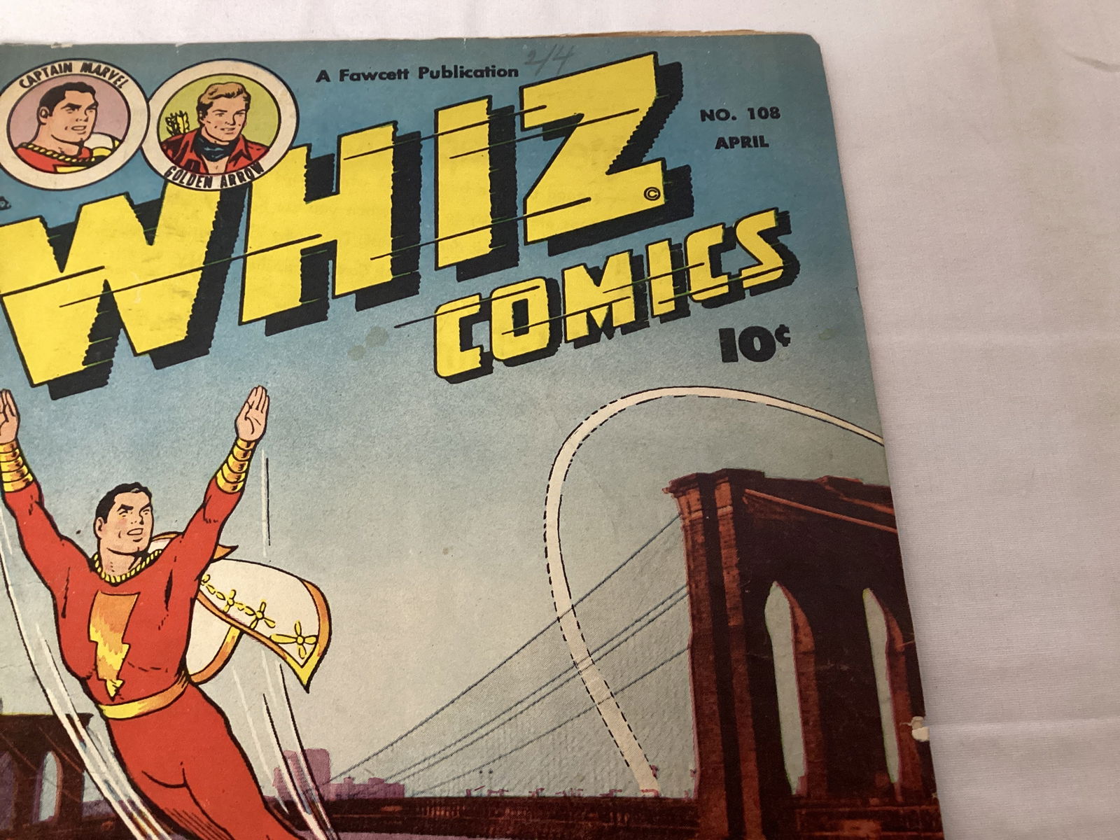 Whiz Comics 108 Fawcett Captain Marvel Comic Book - 3