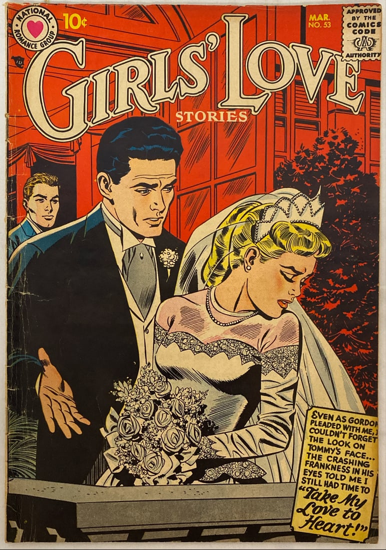 Girls' Love Stories 53 DC Comic Book: 1958, Please preview and see all photos for condition 