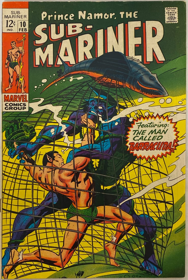 Prince Namor the Sub-Mariner 10 Marvel Comic Book (1 of 8)