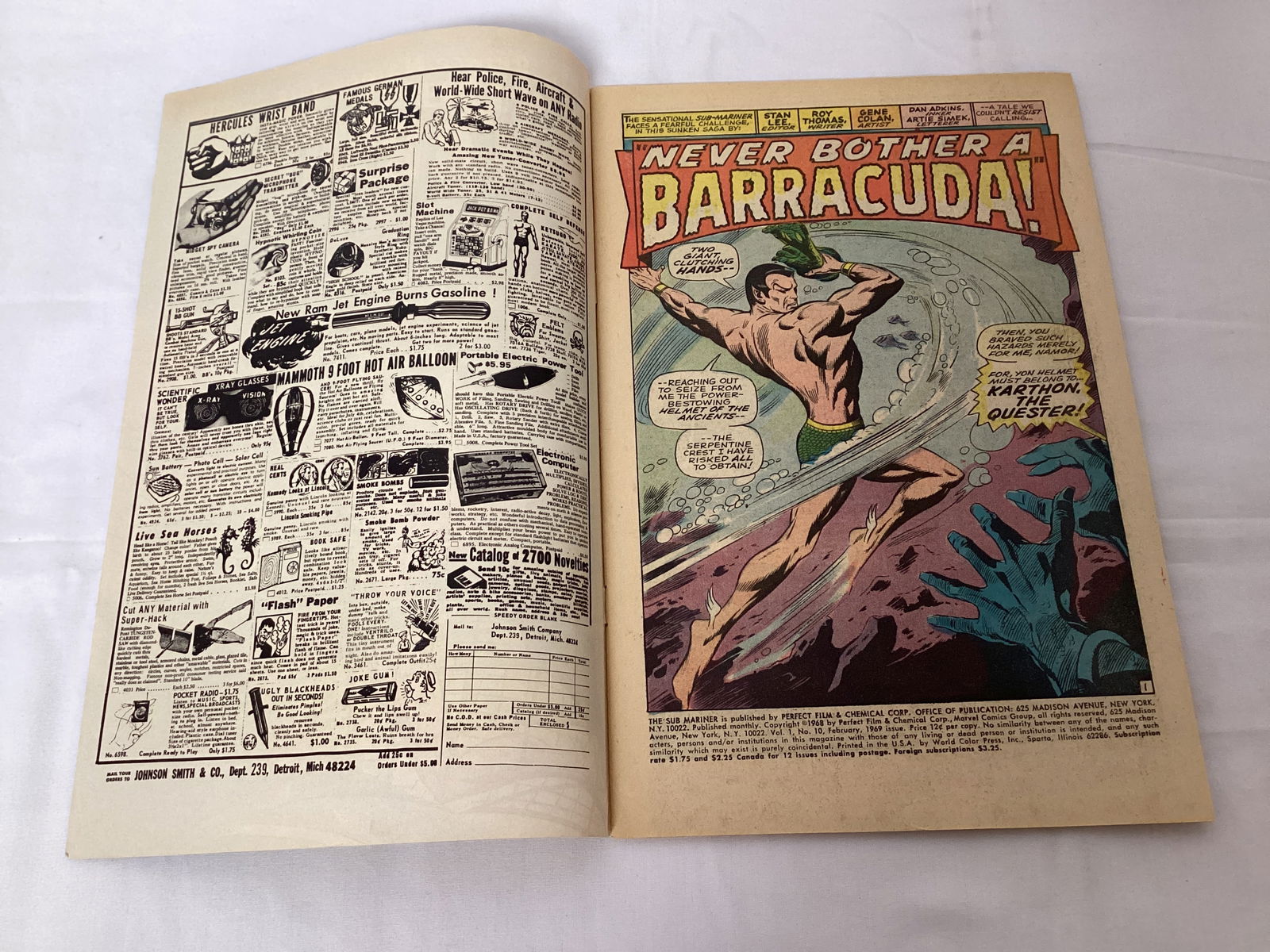 Prince Namor the Sub-Mariner 10 Marvel Comic Book - 6